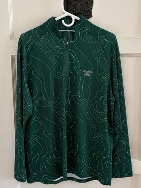 Malbon Golf Mens Quarter Zip Pullover | BRAND NEW (no tags) | Medium | Green